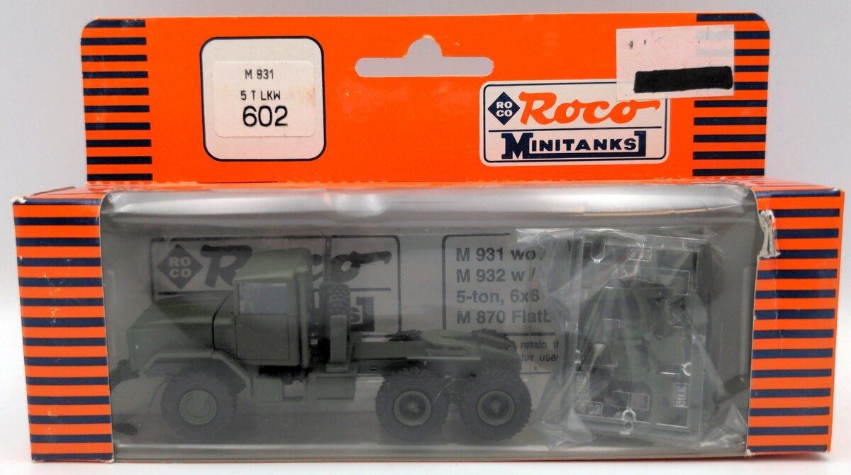 Roco 602 HO MiniTanks M931 5 Ton LKW Plastic Truck Kit