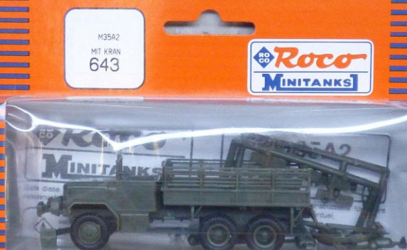 Roco 643 HO Minitanks M35A2 Mit Kran Plastic Truck Kit