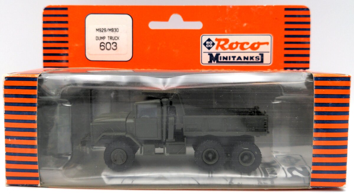 Roco 603 HO MiniTanks Green M929/M930 Dump Truck Plastic Kit