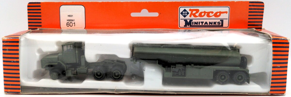 Roco 601 HO MiniTanks M931 M969A1 5000 Gallon Fuel Trailer