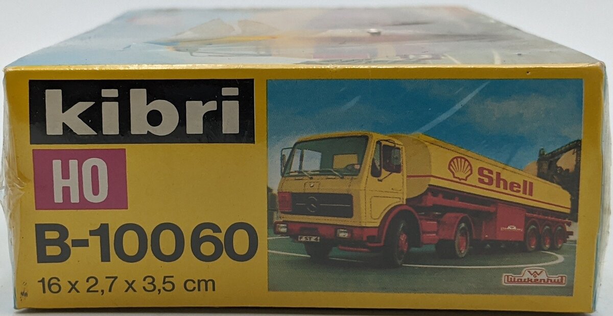 Kibri B-10060 HO Wackenhut Mercedes Benz Shell Oil Tanker Model Kit