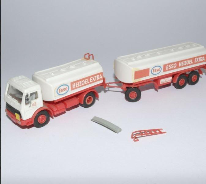 Kibri B-10052 HO Wackenhut Mercedes Benz Esso Tank Trailer Kit