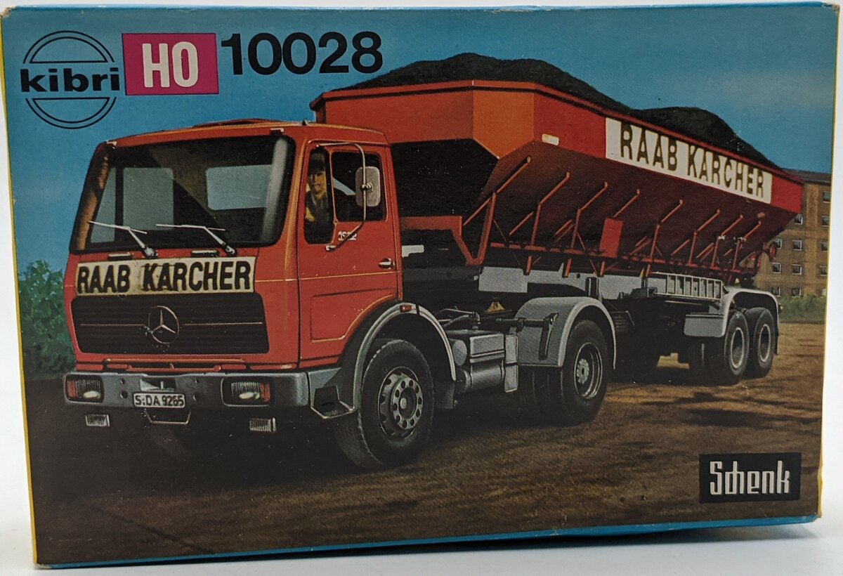 Kibri B-10028 HO Schenk Mercedes Banz Raab Karsher Dump Truck