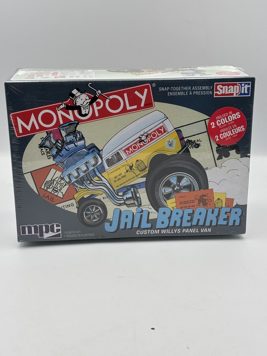 MPC 946 1:25 Monopoly Jail Breaker Custom Willys Panel Van Plastic Model Kit