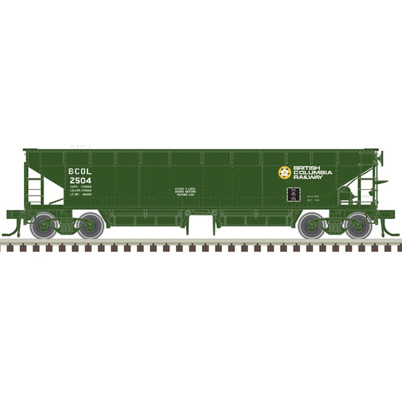 Atlas 20006798 HO British Columbia 70-Ton Hart Ballast Car #2504