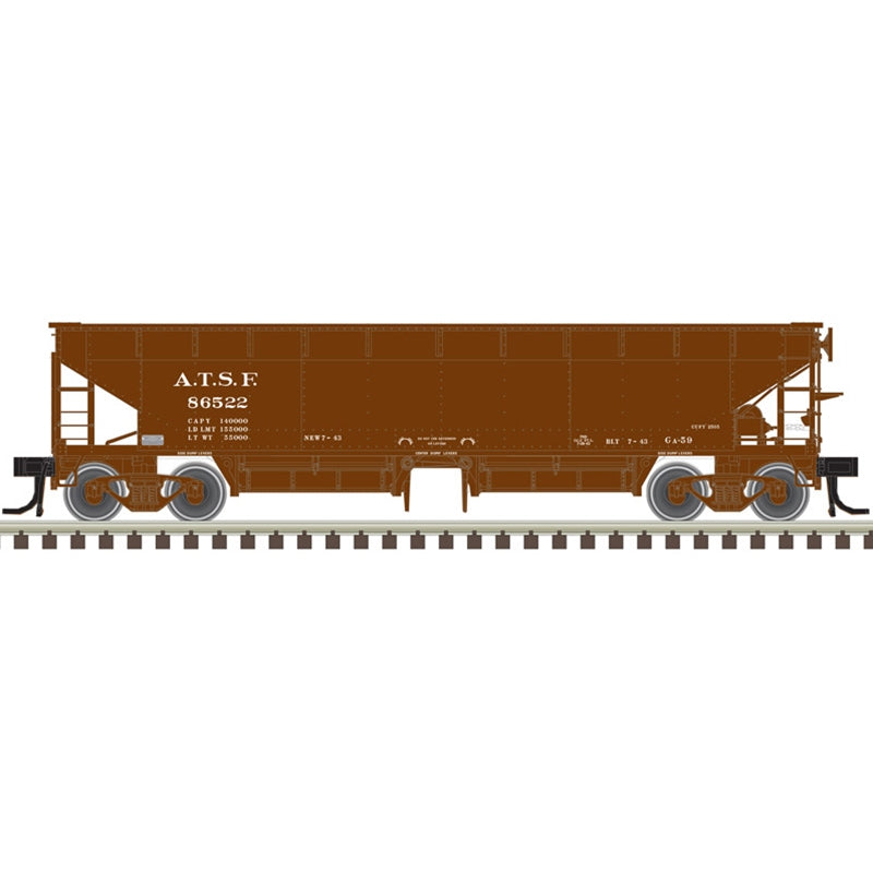 Atlas 20006806 HO Atchison, Topeka & Santa Fe 70-Ton Hart Ballast Car #86522