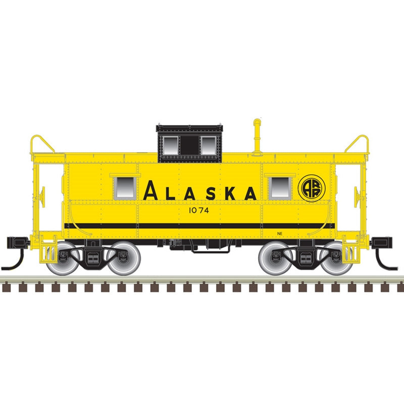 Atlas 50006026 N Alaska Railroad C&O-Style Steel Center-Cupola Caboose #1074