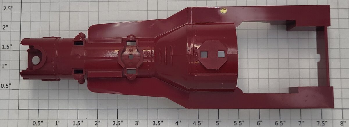 Lionel 8005-25 Red James Gang 4-4-0 General Locomotive Boiler Shell