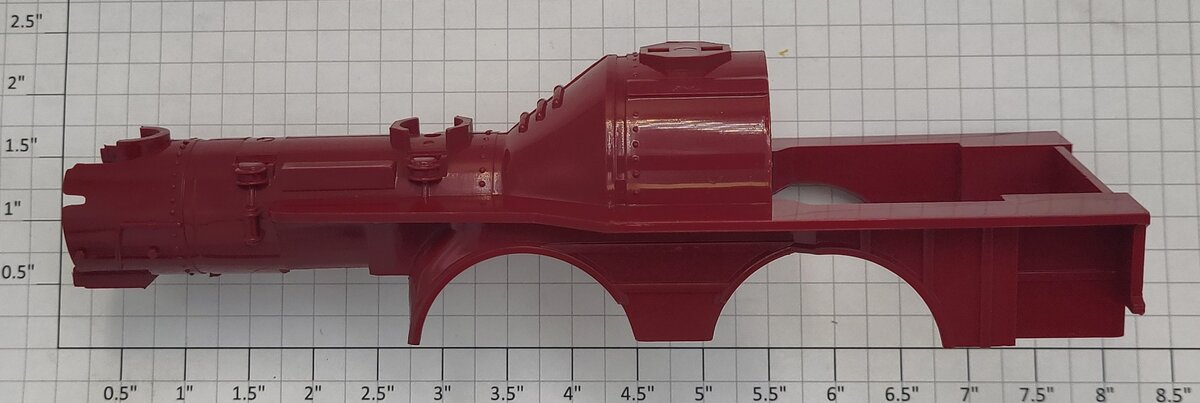 Lionel 8005-25 Red James Gang 4-4-0 General Locomotive Boiler Shell