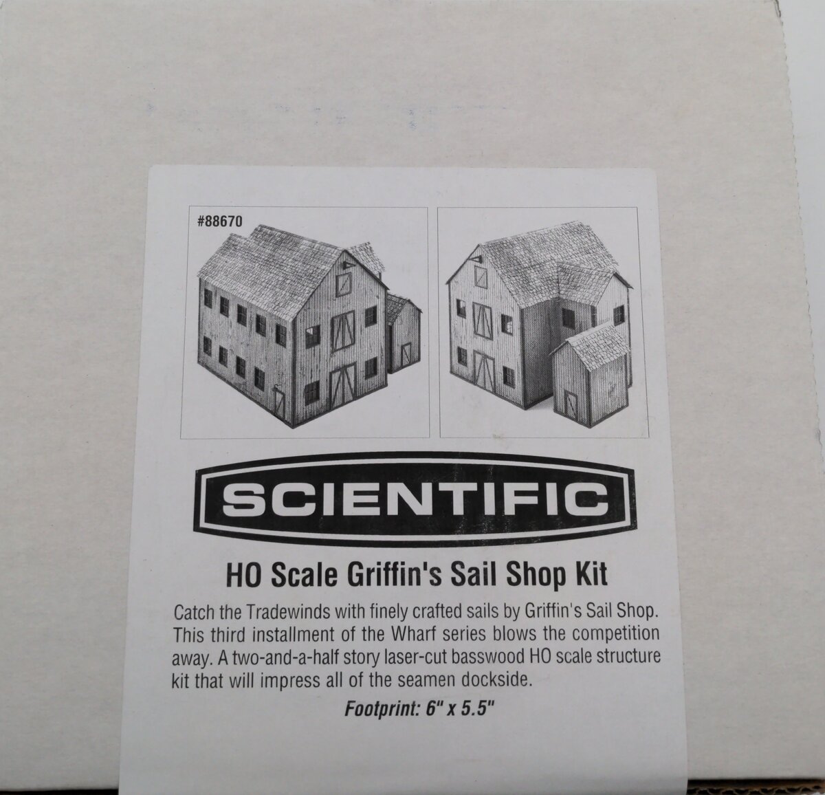 Micro-Mark 88670 HO Griffin's Sail Shop Building Kit