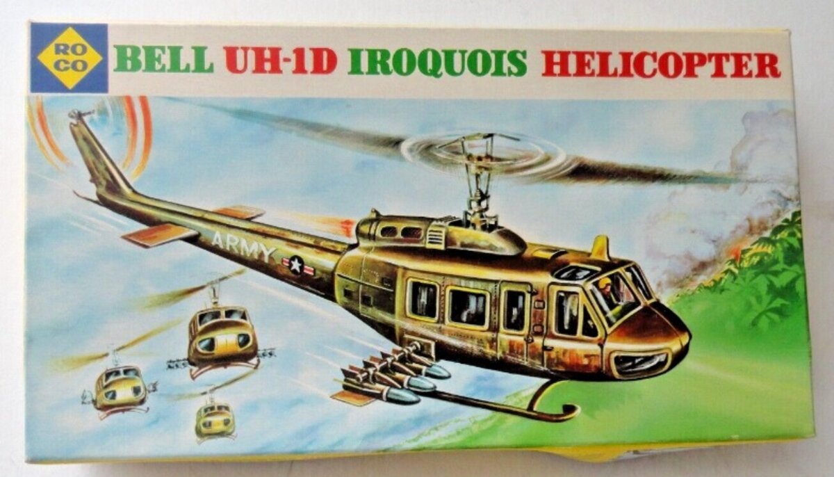Roco Z248 HO Scale Bell UH-1D Iroquois Helicopter Plastic Model Kit