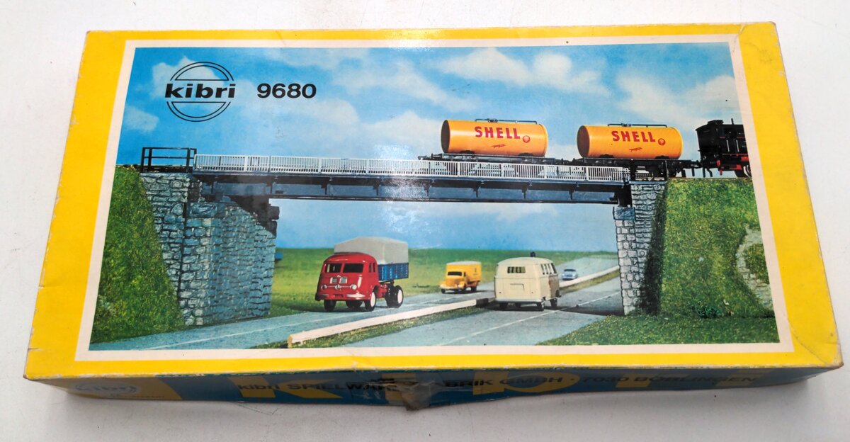 Kibri 9680 HO Scale Over Highway Train Bridge Plastic Kit