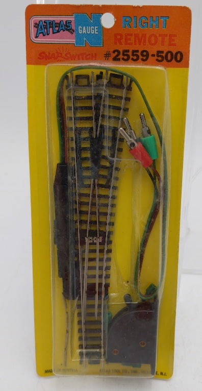 Atlas 2559-500 N Scale Right Hand Remote Snap Switch Turnout