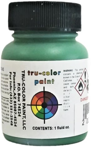 Tru-Color TCP-341 NBSR Green Railroad Color Acrylic Paint - 1 oz. Bottle