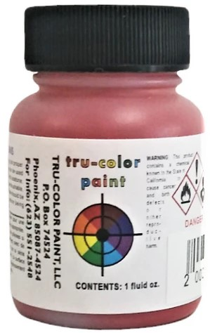 Tru-Color TCP-344 B&QT Red Railroad Color Acrylic Paint - 1 oz. Bottle