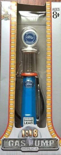 Road Signature 98600 1:18 Blue & White Ford Gas Pump