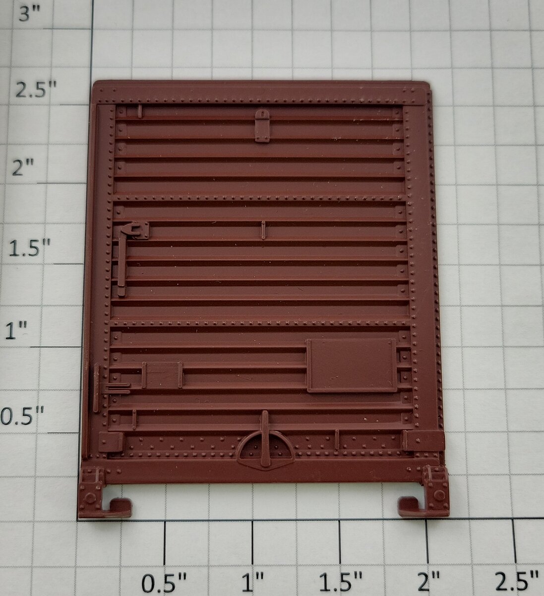 Lionel 17203-24 Red Oxide Cotton Belt Boxcar Door "B" with Guides