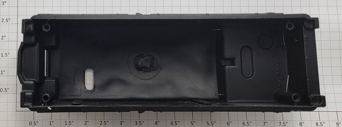 Lionel 1666T-4RBL Blank Black Tender Shell