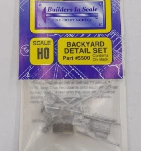 Builders-in-Scale 5500 HO Backyard Detail Set