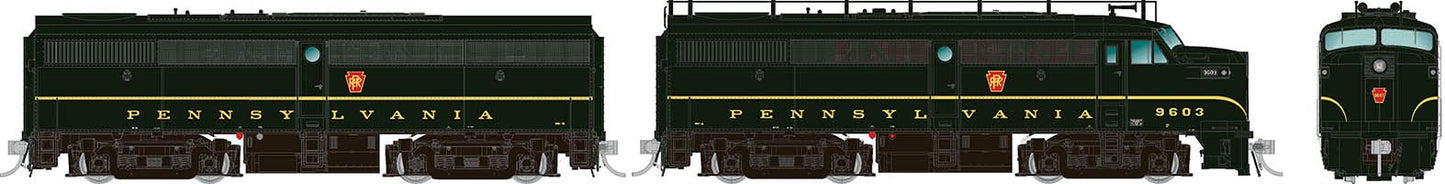 Rapido Trains 037036 HO PRR Alco FA-1/FB-1 Diesel Locomotive DC #9607A & #9607B
