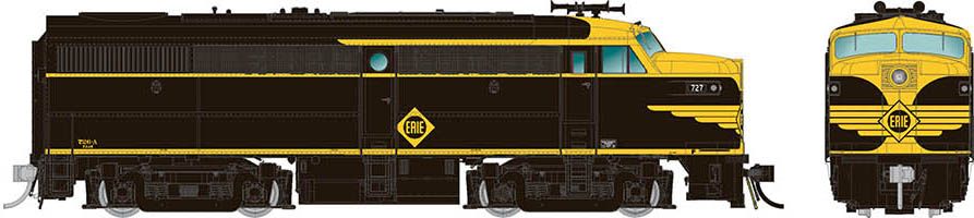 Rapido Trains 037514 HO Erie Alco FA-1 Diesel Locomotive DC/DCC/Sound #728