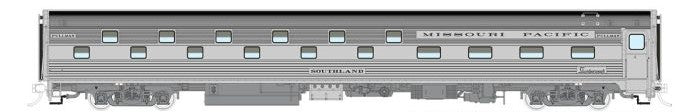 Rapido Trains 141018 HO Missouri Pacific Budd Slumbercoach #699 Southland