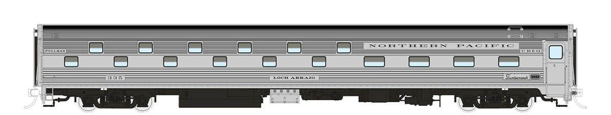 Rapido Trains 141016 HO CB&Q Budd Slumbercoach #335 Loch Arkaig