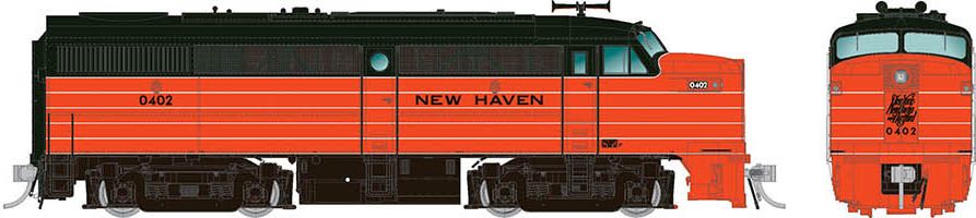 Rapido Trains 037525 HO NH Alco FA-1 Diesel Locomotive DC/DCC/Sound #0405