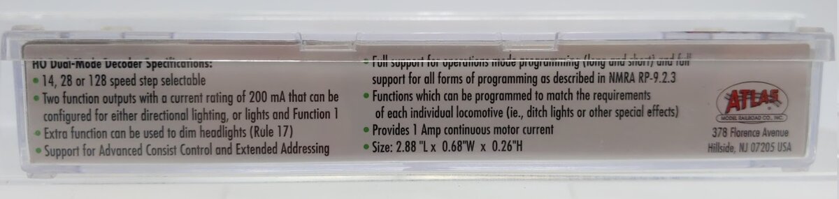 Atlas 340 Dual Mode Decoder DCC System Commander / Generator & Decoder