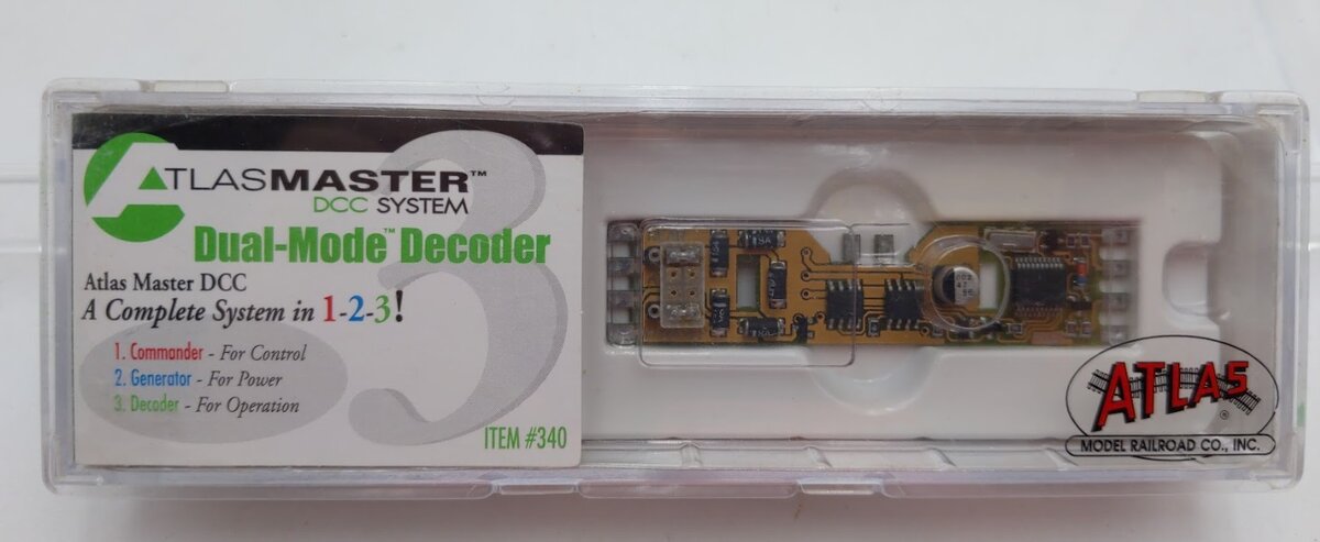 Atlas 340 Dual Mode Decoder DCC System Commander / Generator & Decoder