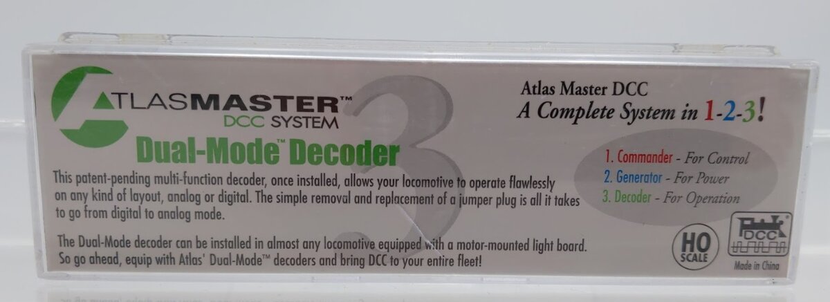 Atlas 340 Dual Mode Decoder DCC System Commander / Generator & Decoder