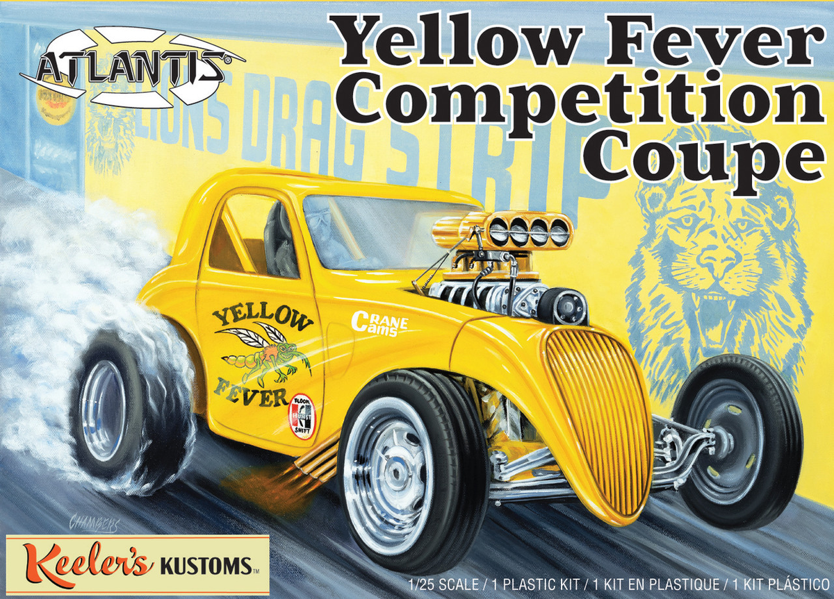 Atlantis Models 13101 1:25 Yellow Fever Competition Coupe Plastic Model Kit