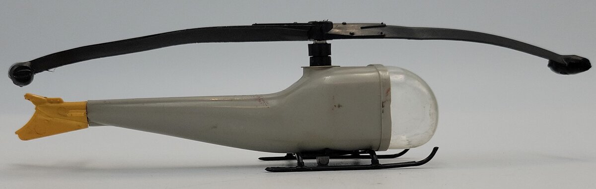 Lionel 3419-100D Plain Gray Single-Bladed Helicopter-Damaged