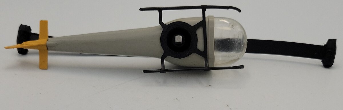 Lionel 3419-100D Plain Gray Single-Bladed Helicopter-Damaged