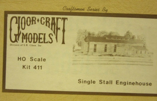 Gloor Craft 411 HO Scale Craftsman Series Single Stall Enginehouse Kit