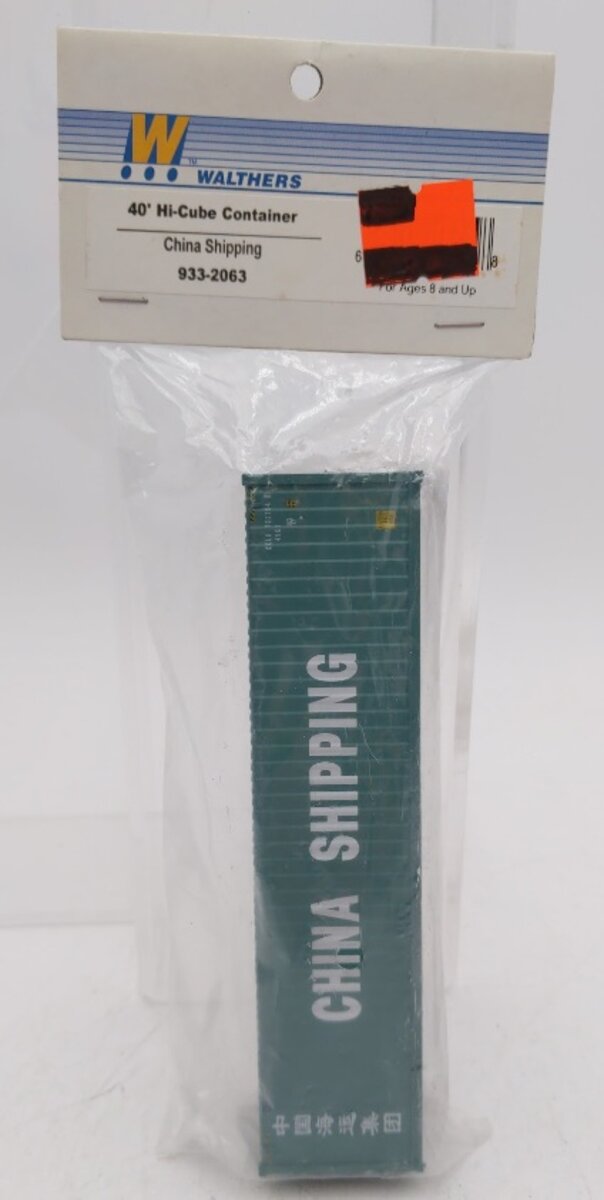 Walthers 933-2063 HO Scale China Shipping 40" High Cube Container