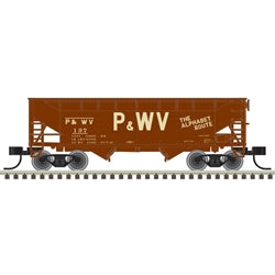 Atlas 50006144 N Pittsburgh & West Virginia 2-Bay Offset Side Hopper #157