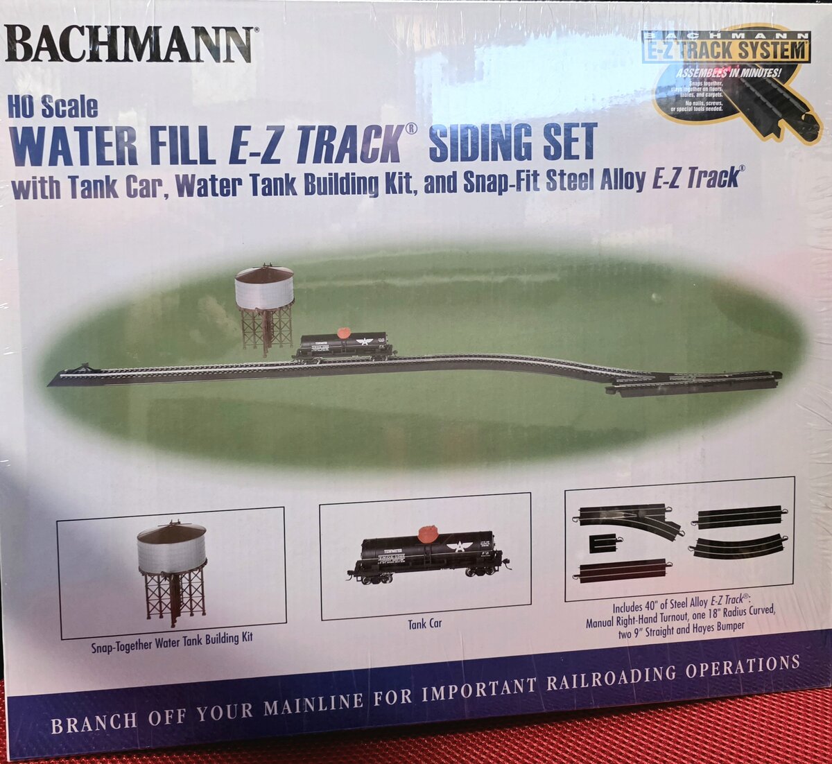 Bachmann 44332 HO Steel Alloy Water Fill Siding E-Z Track Sliding Set