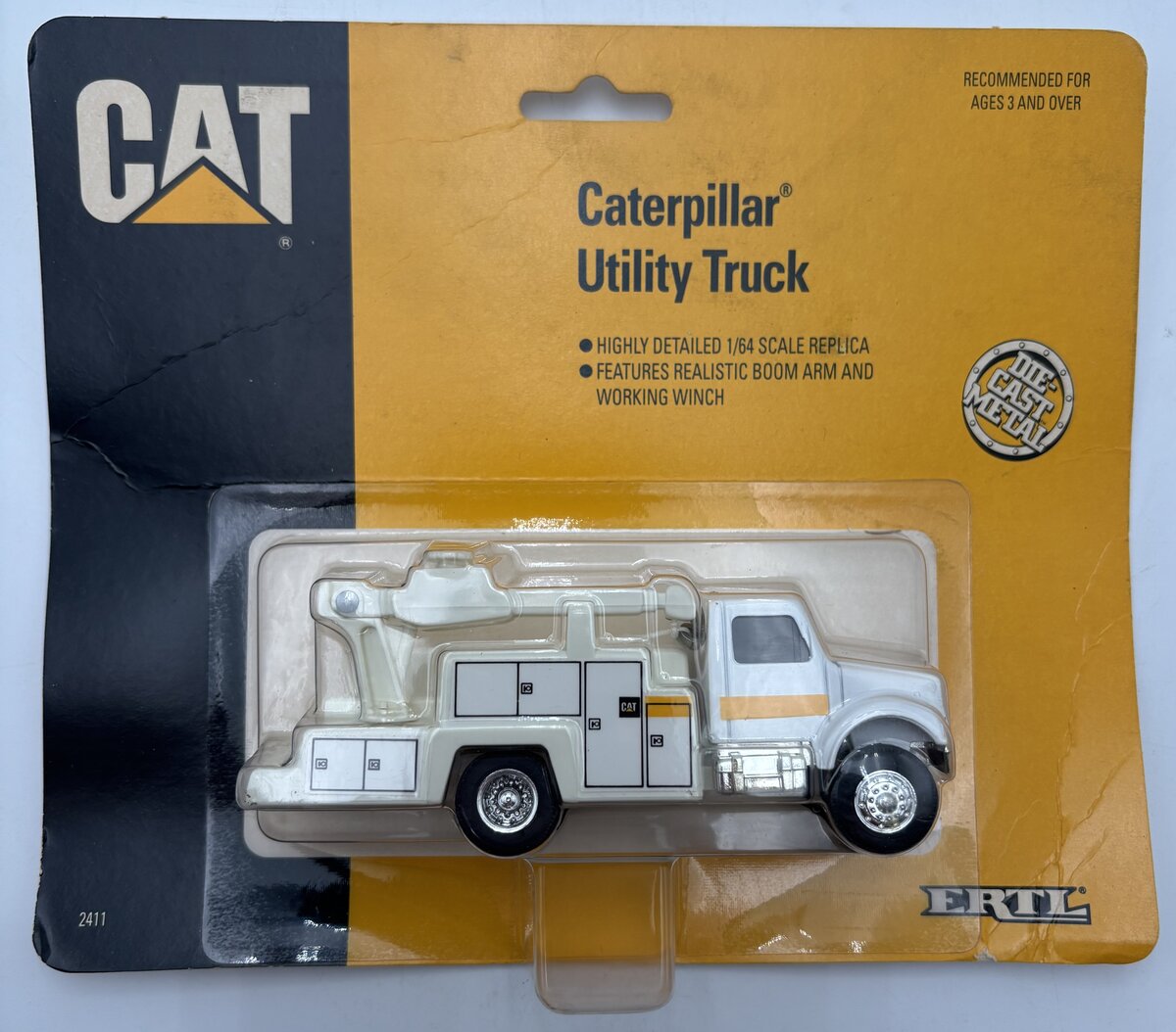 Ertl 2411 1:64 Caterpillar Utility Truck
