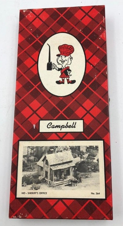 Campbell Scale Models 364-795 HO Scale Sherriff's Office Building Craftsman Kit NIB