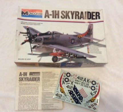 Monogram 5419 1:48 A-1H Skyraider Military Aircraft Plane Model Kit