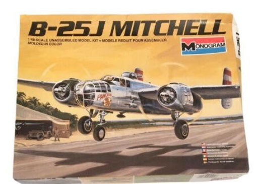 Monogram 5502 1:48 B-25J Mitchell Plane Military Aircraft Plane Model Kit