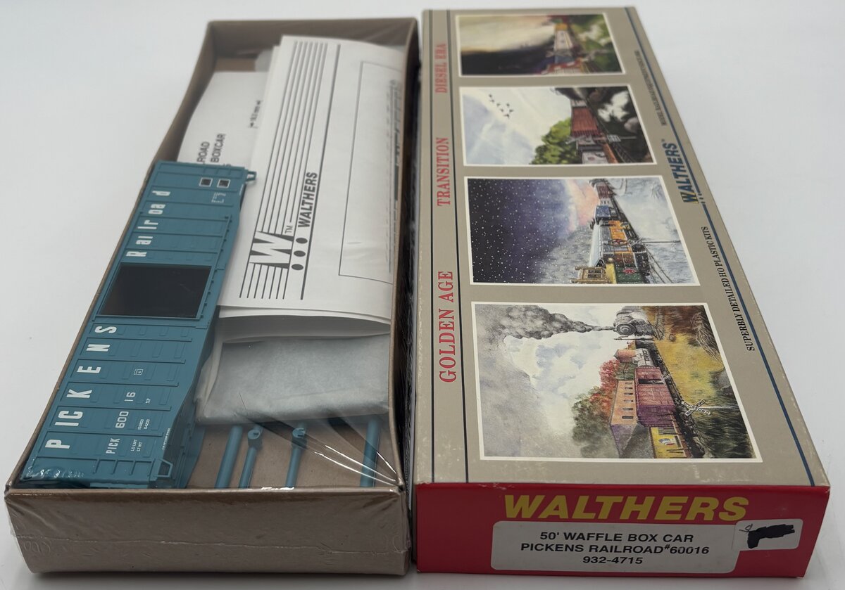Walthers 932-4715 HO Scale Pickens Railroad 50' Waffle Box Car Kit #60016