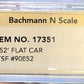 Bachmann 17351 N Santa Fe 52' Flat Car #90852