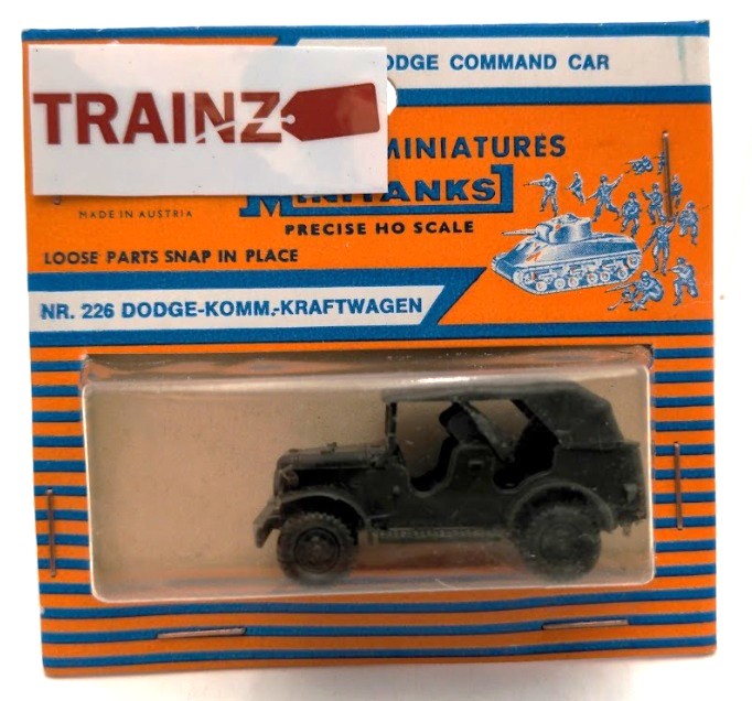 Roco Z-226 HO Minitanks Dodge Command Car Military Vehicle
