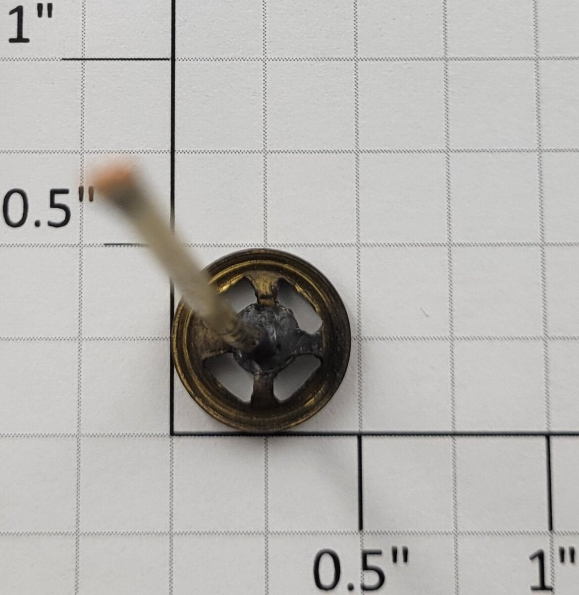 Lionel 831-13 Brass Brake Wheel with Longer Shaft