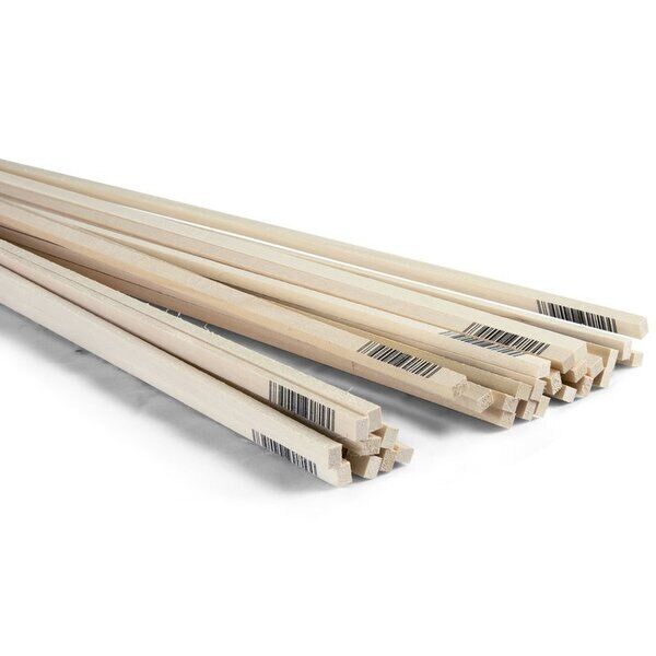 Midwest Products 8046 1/8" x 1/4" x 36" Basswood Strips (Pack of 30)