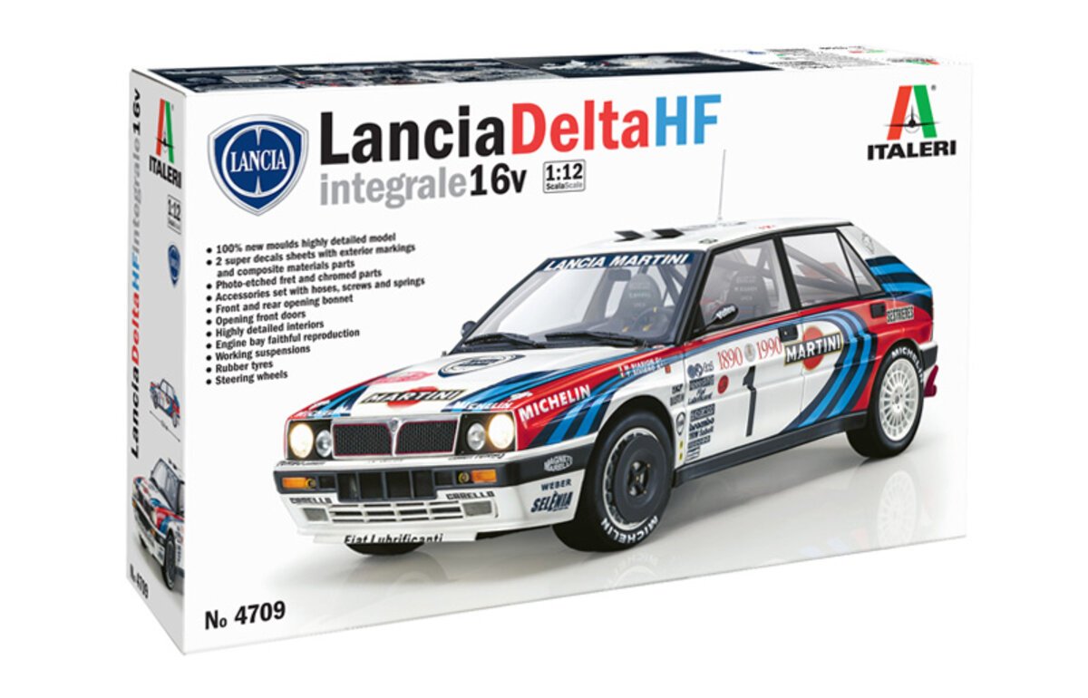 Italeri 4709 1:12 Lancia Delta HF Integrale 16v Plastic Model Kit