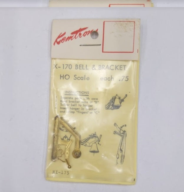 Kemtron X-170 HO Brass Bell & Bracket