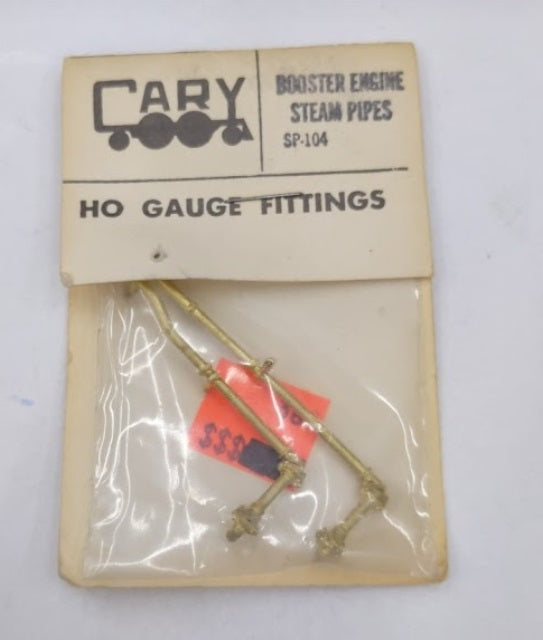 Cary Loco Works SP-104 HO Scale Booster Engine Steam Pipes